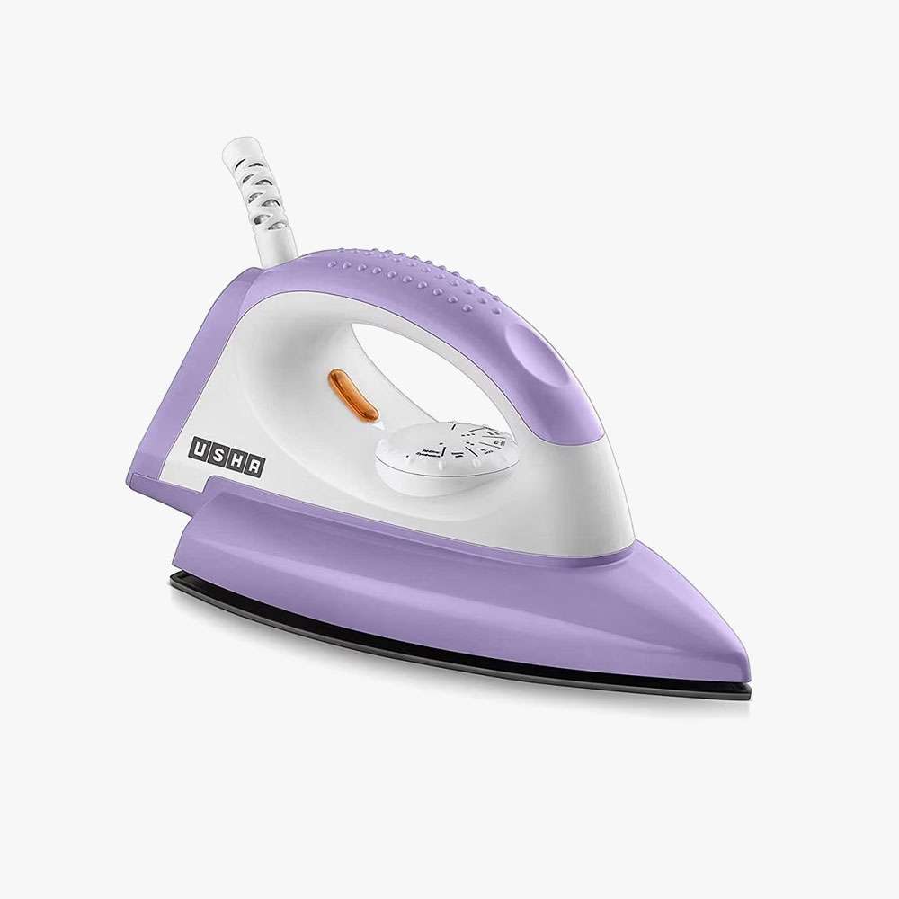 USHA Armor 1100 watts Dry Iron with Shock Proof Plastic Body